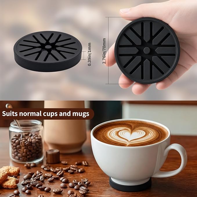54mm Espresso Accessories Kit - 4 PCS Heavy Duty Dual Head Coffee Distributor and Tamper, WDT Tool, Magnetic Dosing Funnel, Mat - Fits Breville 54mm Machines and Portafilter