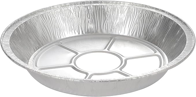 Waytiffer 9" Pie Pans (10pack) - Disposable Aluminum Foil Pie Tins,Heavy-duty, Baking Tin Plates, Standard Size