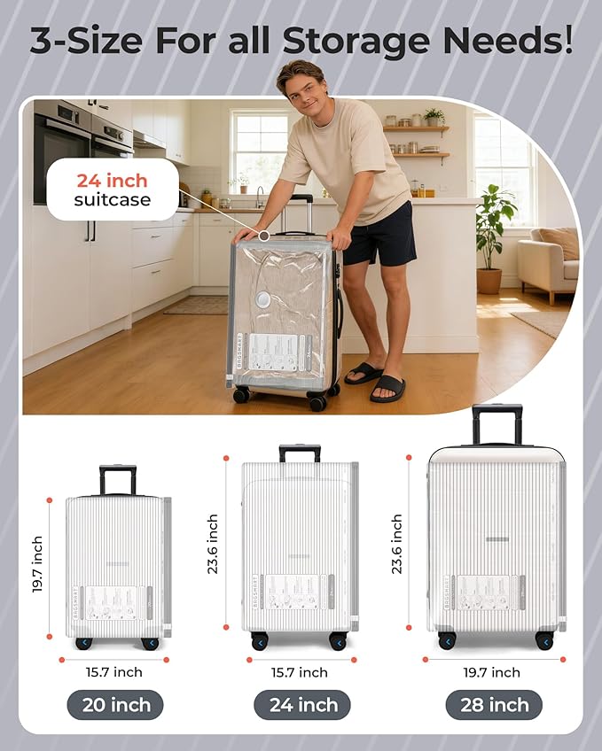BAGSMART Travel Vacuum Bags with Rechargeable Electric Pump, 15PC Kit | Heavy-duty PA+PE material, Bonus Shoe, Laundry & Toiletry Bags, Save 80% Space Ideal for suitcase packing, travel & home.