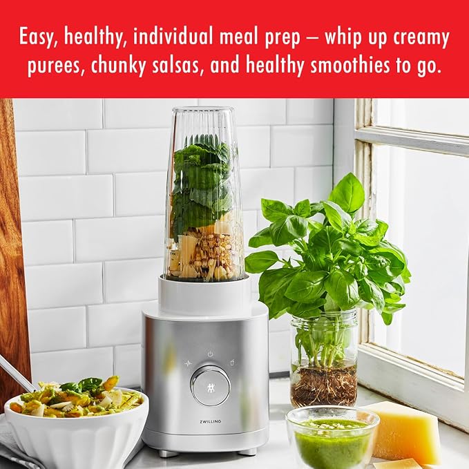 ZWILLING Enfinigy 20-oz. Personal Blender, Smoothie Blender, Silver