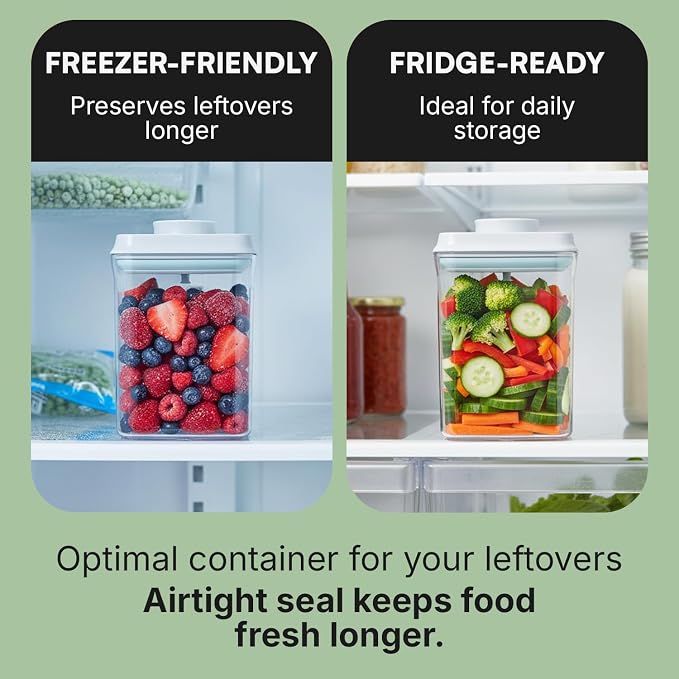 Bop Top Airtight Food Storage Containers | Pop-Top Lid | Multi-Pack | kitchen canister set, for flour, sugar, snacks, pasta, baking