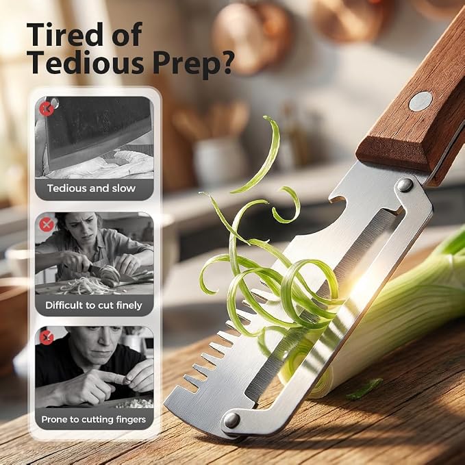 Premium Vegetable Peeler with Wooden Handle and Bottle Opener, Multi-Functional Vegetable Peeler for Kitchen, Kitchen Gadgets Tool for Fruit Pumpkin Peeling Potato Carrot Veggie Peeler (3)