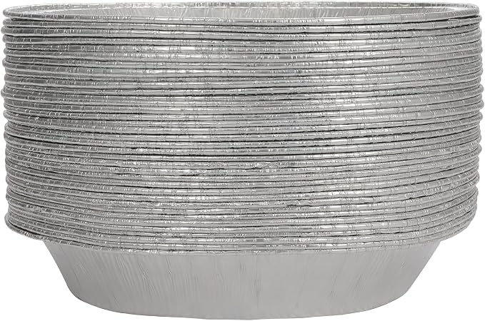 Waytiffer 9" Pie Pans (10pack) - Disposable Aluminum Foil Pie Tins,Heavy-duty, Baking Tin Plates, Standard Size
