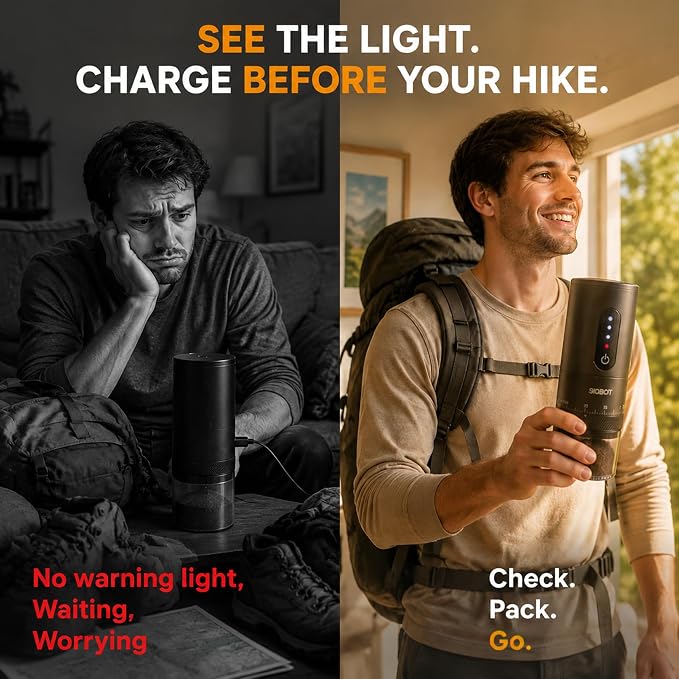 Portable Electric Burr Coffee Grinder -38 External Grind Settings - 1.7X Faster Grinding-Conical Ceramic Burrs&2000mAh Battery-Espresso Grinder for Travel, Camping, Home,Office