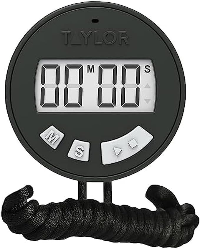 Taylor Chef's Stopwatch Timer, Standard, Black