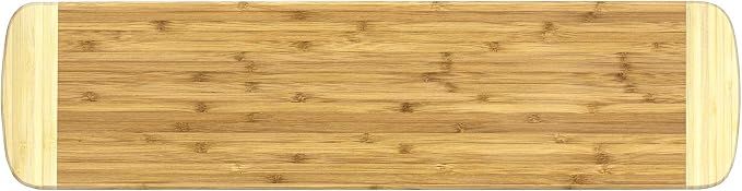 Totally Bamboo Palaoa Bread Serving & Cutting Board, Great for Charcuterie and Appetizer Spreads, 23" x 6"