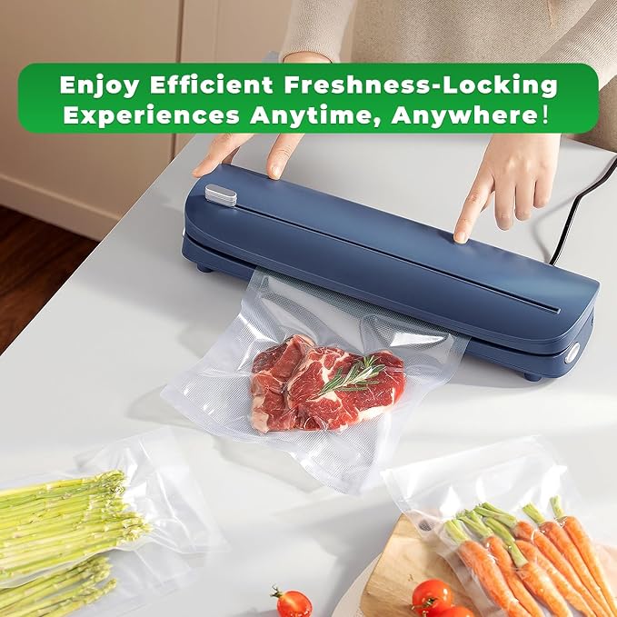 Vacuum Sealer Bags 38 PCS, 7.8" x 11.8" BPA Free Commercial Grade | Textured Vacuum Sealing Bags, Heavy Duty for Food Storage Meal Prep or Sous Vide Cooking
