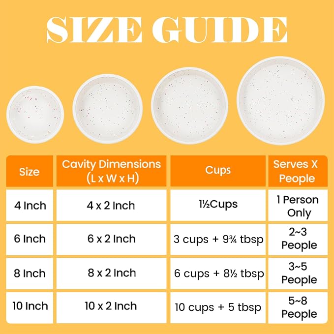 Vinino 10 Inch Cake Pans, 2 Pack Silicone Pans with Steel Frame | Bake Multiple Cakes Easily, Ideal for Birthday Cakes & Desserts, Flexible Silicone Design, Nonstick Surface and Easy Cleanup