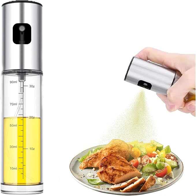 Oil Sprayer for Cooking,Olive Oil Spritzer,Olive Oil Spray Bottle for Salad, BBQ, Kitchen Baking, Roasting (100ml) (1)