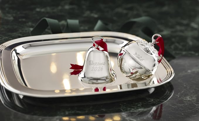 Reed & Barton Derby Silverplate Square Serving Tray, Coffee Table Decor | hand wash only | 11 x 11 inch | jewelry dish, coffee table decor, food tray, gift for women, tray decor