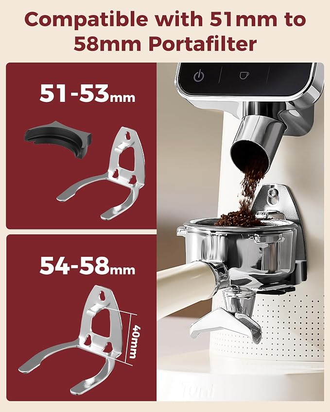 Tuni G2 Conical Burr Coffee Grinder with 70 Grind Settings, Ivory | Anti-static Burr Mill, Precision Electronic Timer and LED Touchscreen for Espresso/Drip/Cold Brew/French Press