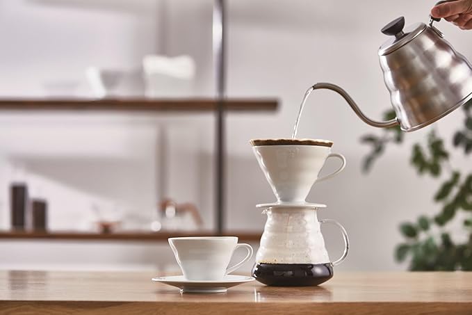 Hario, V60 Dripper Ceram 01 White, 1 Each