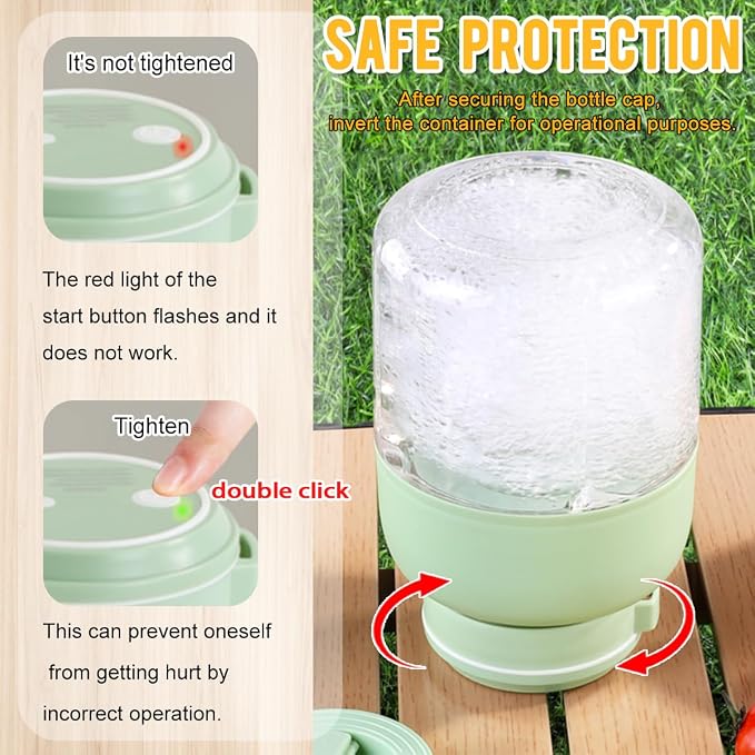 Portable Juice Cup Blender for Smoothies Shakes Fruit Crush Baby Food Maker 43oz 1300ML USB Charging Cordless Food Grade Blades Electric Smoothie Blender for Small Ice Kitchen Outdoor