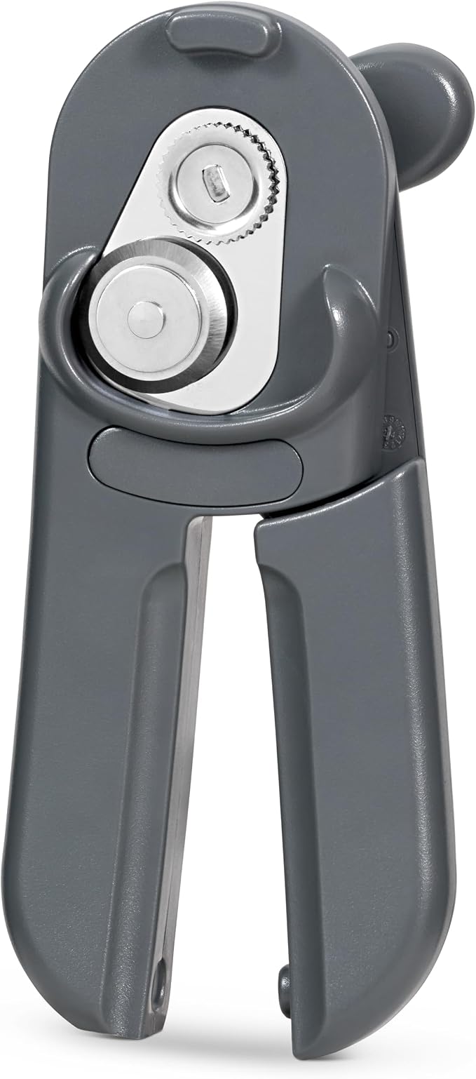 Culinare MagiCan Manual Tin Opener – Stainless Steel Cutting Wheel, Ergonomic Handle for Safe, Easy Can Opening – Lightweight, No Sharp Edges, Grey – Trusted Kitchen Essential | Heavy Duty Stainless Steel Cutting Wheel Suitable For Left And Right Hande...