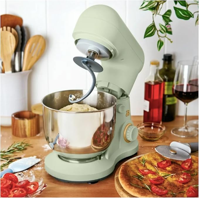 3.5 Qt Stand Mixer, with Flat Beater, Dough Hook, Whisk (Sage Green)
