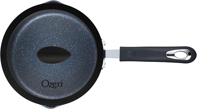 The All-In-One Stone Saucepan and Cooking Pot By Ozeri | Utilizes A Stone-derived Coating From Germany That Is 100% Free of APEO, GenX, PFBS, PFOS, PFOA, NMP and NEP