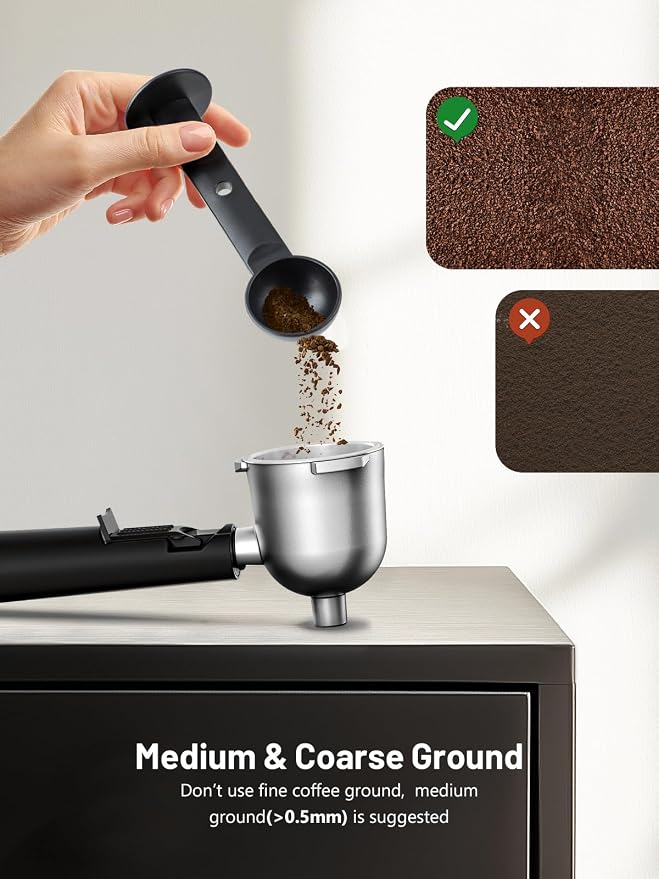 KEENSTAR Espresso Machine 3.5Bar, Compact Expresso Coffee Machines 4-Cup | Milk Frother, 800W Fast Heating, Brew Latte & Cappuccino, Espresso Maker for home, for Coffee Lover, Sapphire