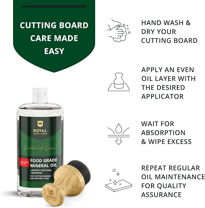 ROYAL CRAFT WOOD Bamboo Cutting Board with Juice Groove - Kitchen Chopping Board for Meat Cheese and Vegetables, Heavy Duty Serving Tray