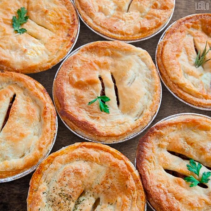 LEGLO Mini Pie Tins 3 Inch, 100 Pcs Round Disposable Aluminum Egg Tart Tins | Skip the Cleanup - Moisture-Resistant, Oven-Safe, Easy-to-Use Pans for Baking Individual Cheesecakes, Quiches, and Pot Pies