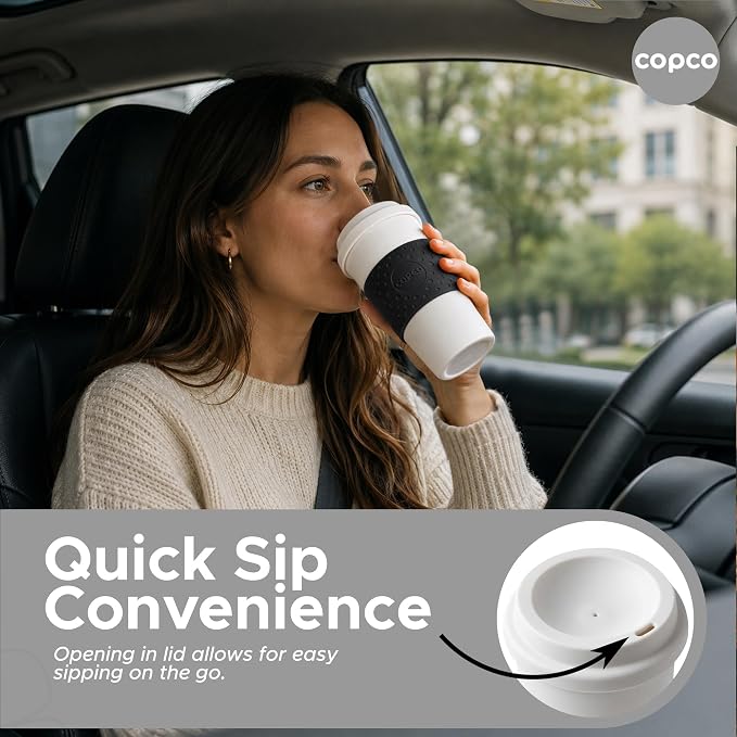 Copco Acadia Travel Mug, 16 Oz - Black, Plum, Blue, Green, Set of 4