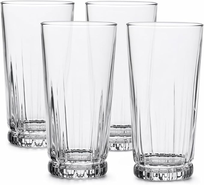 Anchor Hocking Aniston Drinking Glasses (4-Pieces, 15-ounce, dishwasher safe)
