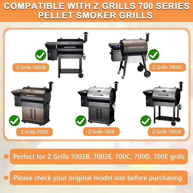 Drip Pan for Z Grills 700 Series Pellet Smoker Grill Parts 7002B 7002E 700C | Heat baffle for z grills 700D 700E,stainless steel grease drip tray Replacement,withstand high heat,easy to install/clean,1PC