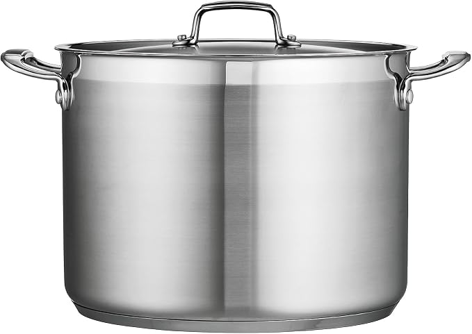Tramontina Gourmet Stainless Steel 16-Quart Stock Pot with Lid
