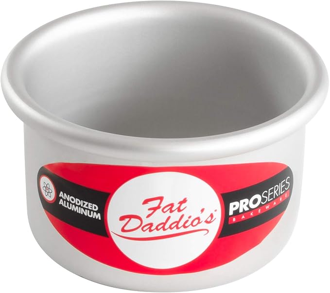 Fat Daddio's Anodized Aluminum Round Cheesecake Pan with Removable Bottom, 3 Inch by 2 Inch