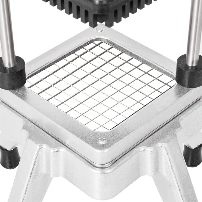 VEVOR Commercial Chopper 3/8-Inch Commercial Vegetable Dicer Stainless Steel Commercial Vegetable Chopper with Handle & Antiskid Feet Commercial Food Chopper for Potatoes Onions Carrots Tomatoes