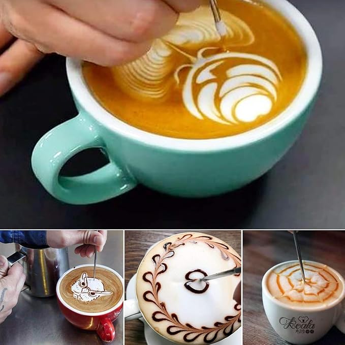 8oz Milk Frothing Pitcher, Stainless Steel Espresso Steamer Frother Cup | 250ml small single serving metal jug with precision pouring spout; top barista tools for perfect coffee cappuccino latte art