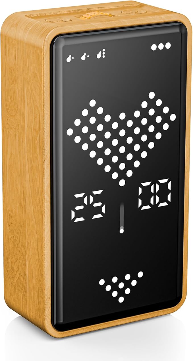 Visual Timer, Rechargeable Digital Hourglass Timer with LED Display | Large display, magnetic back and adjustable volume for classroom, kitchen, fitness, study and kids learning