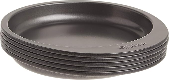 Wilton Easy Layers 5-Piece Layer Cake Pan Set, 6-Inch, Steel (Pack of 4)