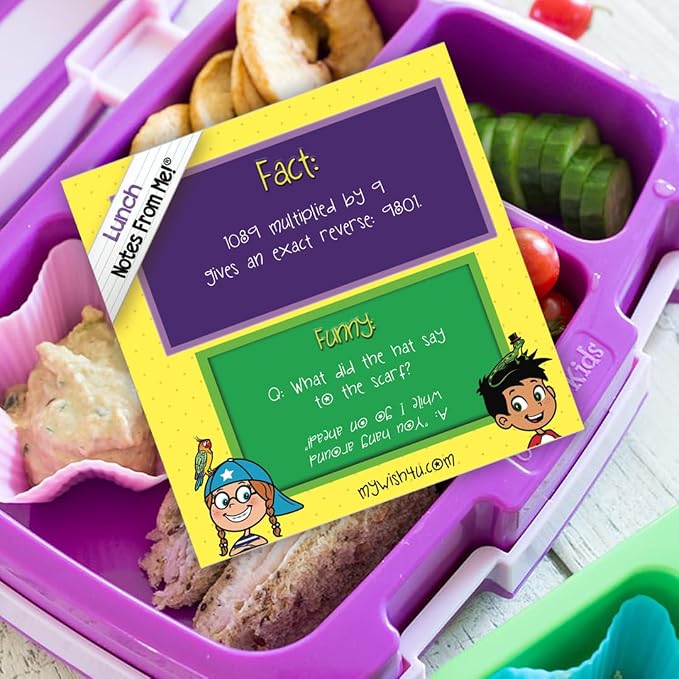 101 Colorful Lunch Box Notes for Kids with Fun Facts and Jokes