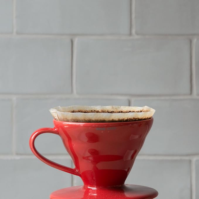 Hario VDCR-02R V60 02 Coffee Dripper Ceramic Red Coffee Drip for 1-4 Cups