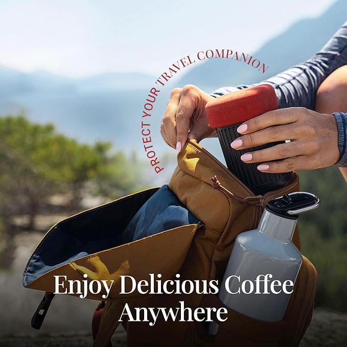 AeroPress Go Extra Small Portable Coffee Maker Kit | Travel, Hiking & Camping, All-in-One French Press, Pour-Over & Espresso Style Manual Brewer, 2 Min Brew