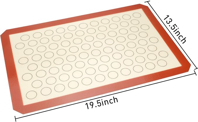 Baking Sheet with Cooling Rack and Silicone Baking Mat, 20 Inch Stainless Steel Bakeware, Healthy & Nontoxic & Rustproof & Easy Clean & Dishwasher Safe