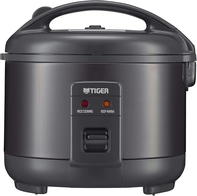 Tiger JNP-S55U-KY 3 Cup Capacity Rice Cooker with Non-Stick Inner Pot, Retractable Power Cord, and Keep Warm up to 12 hours, Black