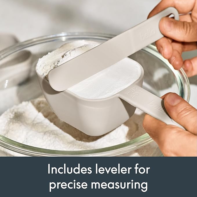 bella TOOLS 9 Piece Nested Measuring Set, Oatmilk
