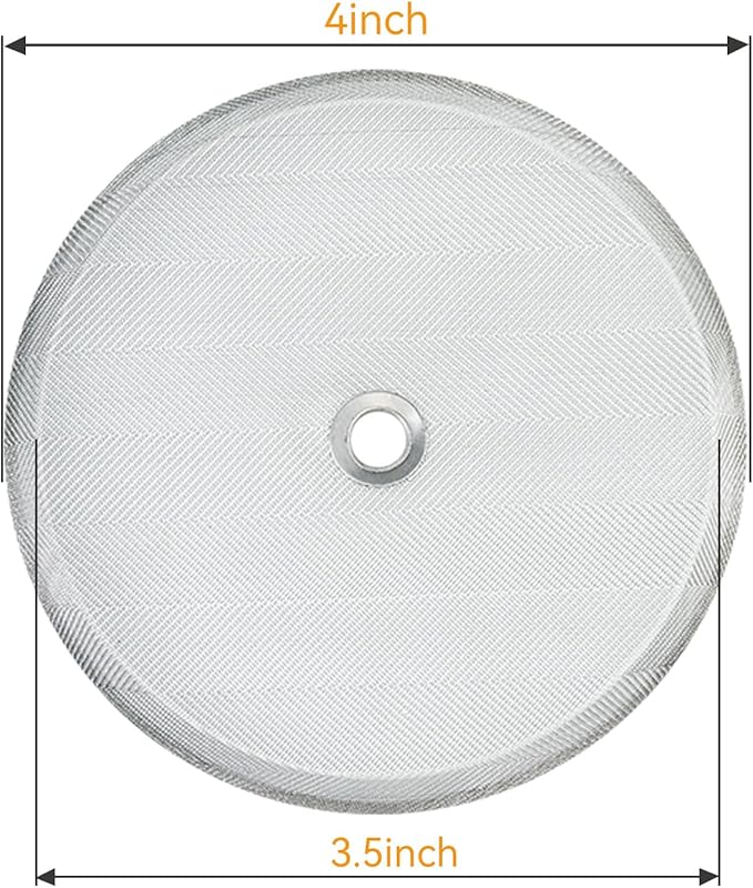 8 Pieces French Press Replacement Parts Stainless Steel Set, 6 Pieces 3.6in Universal French Press Screen, Containing Spiral Disk and Cross Disk for 34oz/3.6 Inch Wide French Press Coffee Press