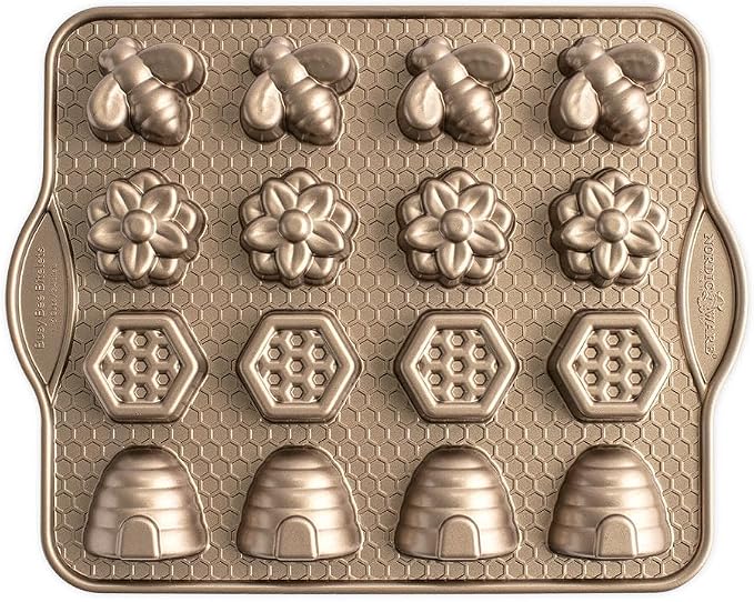 Nordic Ware Busy Bee Bitelet, 1.75 Cup Capacity, Toffee
