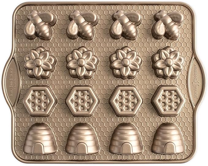 Nordic Ware Busy Bee Bitelet, 1.75 Cup Capacity, Toffee