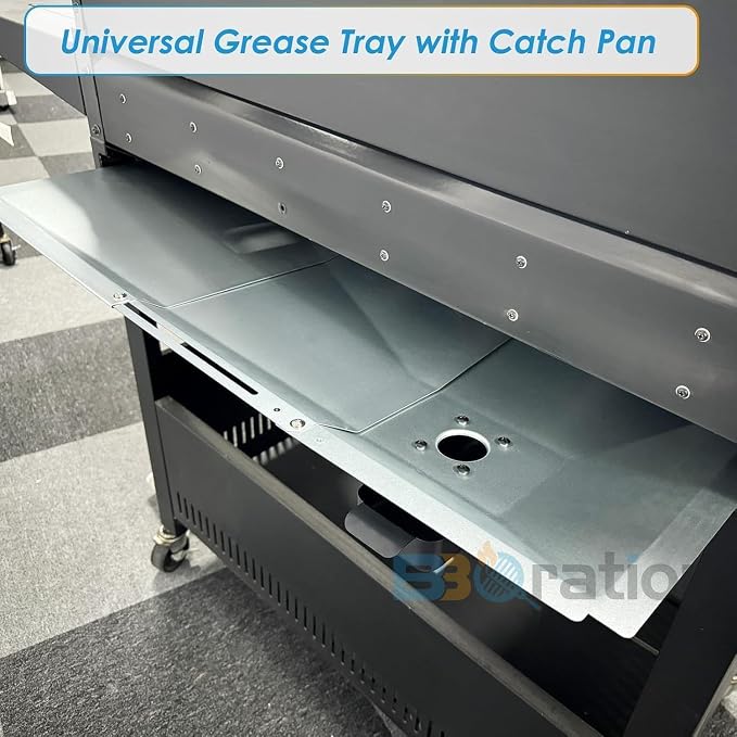 Universal Grease Tray, Catch Pan and Disposable Drip Pan for 3/4/5/6 Burner | Replacement Parts for Nexgrill 720-0830H 720-0882A, Charbroil, Dyna Glo, Kenmore Gas Grill