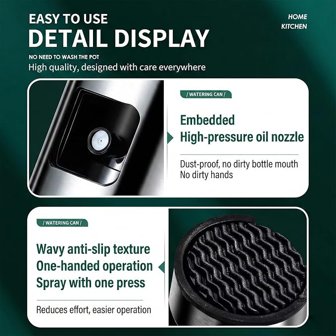 2 Pack Oil Sprayer for Cooking,100ml Olive Oil Spritzer,Olive Oil Spray Bottle Olive Oil Sprayer Mister for Air Fryer Salad,BBQ,Roasting