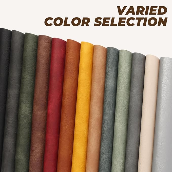 UnivoColors Placemats Round Faux Leather Placemats Set of 6-Waterproof-Wipe Clean-Heat Resistant-Anti Slip Dining Table Place Mats,Suitable for Indoor & Outdoor Use,15".Retro Reddish Brown