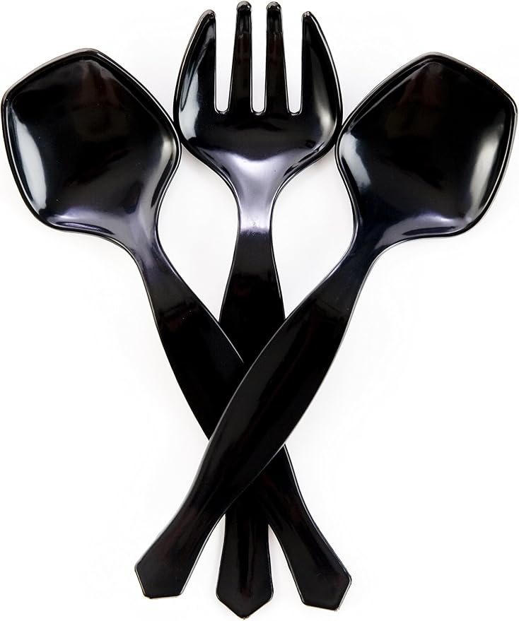 Biodegradable EcoPure Economy Serving Utensils Combo Pack - 18 Count - Earth-Friendly, BPA-Free, Heavy Duty, Heat Resistant, Recyclable Utensils