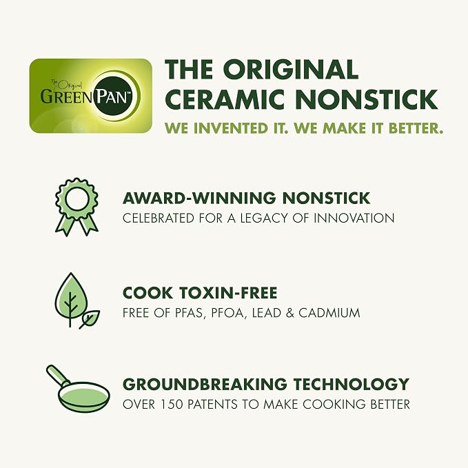 GreenPan Valencia Pro Hard Anodized Healthy Ceramic Nonstick 8" Frying Pan Skillet, PFAS-Free Cookware, Stainless Steel Handle, Induction Suitable, Dishwasher Safe, Oven Safe, Gray (Pack of 4)