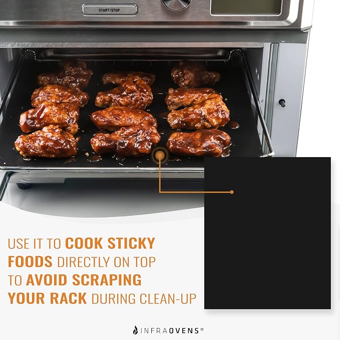 Reusable Liners for Toaster Oven Compatible with Double Oven with FlexDoor, Ninja Foodi XL Pro DT200, Prestige Smart, Double Stack Countertop Oven, Liners for Trays and Racks