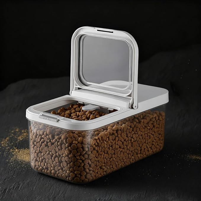 Dog Food Storage Container 10 Lbs | Pet Food Storage Containers With Lids & Scooper BPA Free Airtight Storage Containers Store Dry Food For Kitchen Pantry