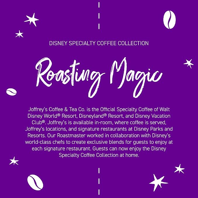 Joffrey’s Coffee - Disney Sorcerer’s Apprentice Mickey Blend | Arabica Ground Coffee, Artisan Medium Roast, Rich & Smooth (Ground, 11oz)