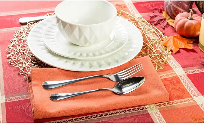 DII Variegated Tabletop Collection, Napkin Set, 20x20, Spice, 6 Piece